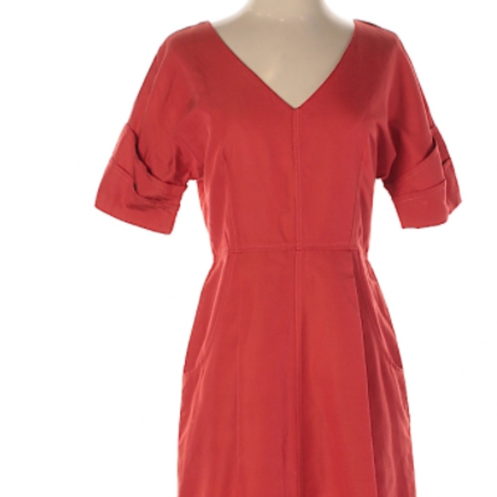 Red silk Lela Rose dress sz4 - Moving! Must go!